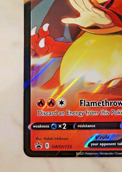 Jumbo Lance's Charizard V Card SWSH133 Pokemon Celebrations - Image 3