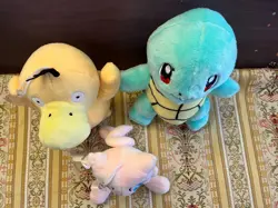 Pokemon 9” Plush Squirtle For Sale in China Pink Mew PokeDoll Psyduck LOT of 3 - Image 5