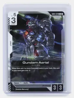 Gundam Aerial Gundam Card Game #G001-070 Rare - Image 1
