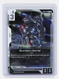 Gundam Card Game Gundam Aerial G001-070 Rare Gundam Card Game #G001-070 Rare - Image 1