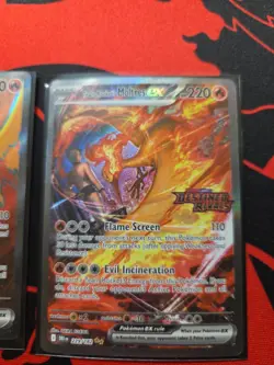 Pokemon TCG Team Rockets Moltres EX Destined Rivals Card 229/182 SIR Stamped - Image 1