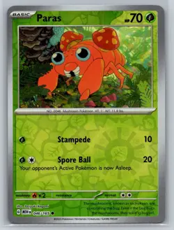 Paras #046/165 SV: Scarlet & Violet 151 Reverse Holo Common - Pokemon Cards E46 - Image 1