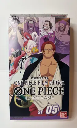 One Piece Card Game ST-05 Starter Deck ENGLISH Factory Sealed New Film Shanks 811039038953 - Image 1