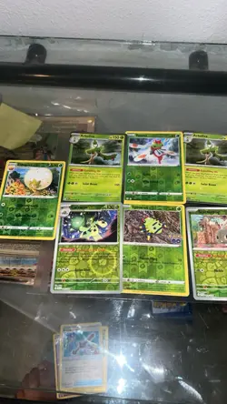 Pokemon GO Holo Grass Type Card Lot 14x Arboliva Eldegoss Spinarak - Image 1