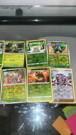 Pokemon GO Holo Grass Type Card Lot 14x Arboliva Eldegoss Spinarak - Image 2