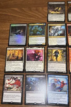 Magic The Gathering TCG Marvel Spiderman Lot Of 20 RARE Cards - Image 2