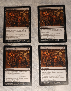 CRUMBLING ASHES SINGLE COPY MTG Magic the Gathering Cards NM/LP (4 available) - Image 1
