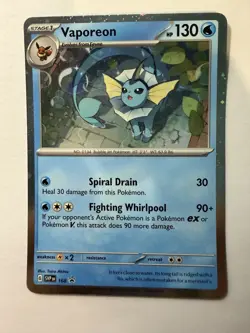 Vaporeon - (Cosmos Holo) Promo SV: Scarlet & Violet Promo Cards 168 NM English - Image 1