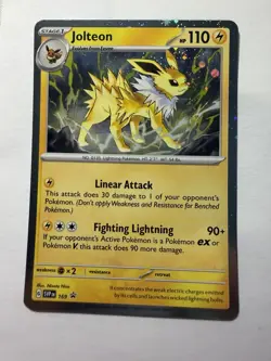 Jolteon - (Cosmos Holo) Rare SV: Scarlet & Violet Promo Cards 169 NM English - Image 1