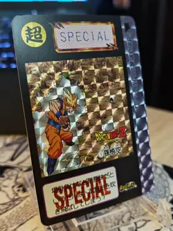 Goku vs Cell card Dragon Ball Manga Akira Toriyama Carddass 1994 Japan - Image 4