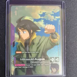 Gundam Card Game (SP) ST05-010 C+ Mikazuki Augus SPC+ (Steel Requiem GD03) - Image 1