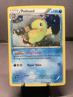 Pokemon TCG Politoed 18/111 Cosmos Holo Rare 018/111 Promo Card NM - Image 1