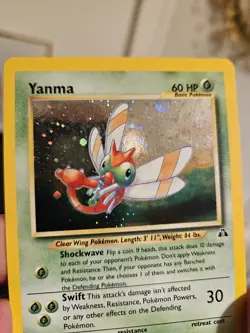 Yanma Neo Discovery Holo Rare Pokemon TCG Card 17/75 - Image 4