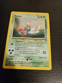 Yanma Neo Discovery Holo Rare Pokemon TCG Card 17/75 - Image 5