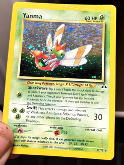 Yanma 17/75 Neo Discovery Rare Holo Pokemon Card WOTC - Image 4