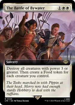 LTR Extended Art THE BATTLE OF BYWATER 1x Rare Lord of the Rings MTG NM - Image 1