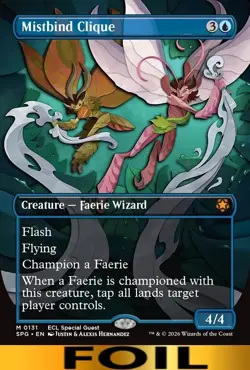 Mistbind Clique ** FOIL BORDERLESS ** Special Guest: Lorwyn Eclipsed - NM MTG - Image 1
