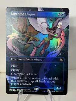 Mistbind Clique ** FOIL BORDERLESS ** Special Guest: Lorwyn Eclipsed - NM MTG - Image 2