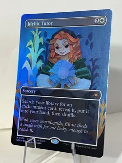 Idyllic Tutor ** FOIL BORDERLESS ** Special Guest: Lorwyn Eclipsed - NM MTG - Image 4