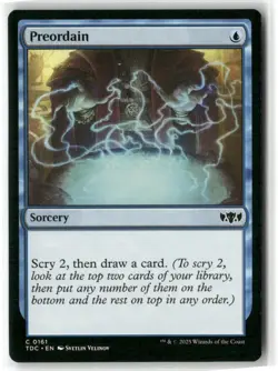 Preordain TDC Commander Tarkir Dragonstorm NM Magic MTG - Image 1