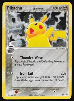 2006 Pokemon Pikachu Holo Delta Species Black Star Promo #035 LP [899H] - Image 1