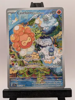 Castform Sunny Form 195/191SV08: Surging Sparks Holo Pokemon TCG - Image 1