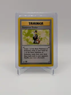 LP- 1st Edition Pokemon Trader 077/102 Pokemon Base Set (Shadowless) - Image 1