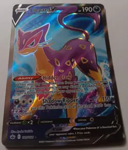 Pokemon - Liepard V 180/198 - SWSH Chilling Reign - Full Art Textured - NM - Image 2