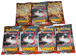 POKEMON SCARLET & VIOLET LOT (7) BOOSTER PACKS SURGING SPARKS NISP - Image 1