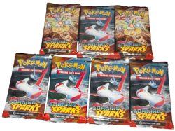 POKEMON SCARLET & VIOLET LOT (7) BOOSTER PACKS SURGING SPARKS NISP - Image 2