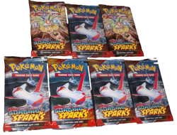 POKEMON SCARLET & VIOLET LOT (7) BOOSTER PACKS SURGING SPARKS NISP - Image 3
