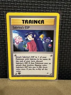 2000 Pokemon Gym Heroes - Sabrina’s ESP - 1st Edition Ungraded 117/132 - Image 1