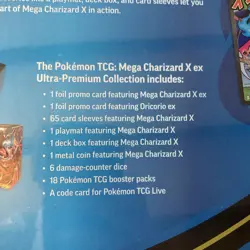 Pokemon Mega Charizard X ex Ultra Premium Collection Box Sealed New UPC - Image 3
