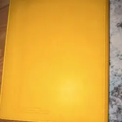 Ultra PRO Pikachu Pokemon Yellow Faux Leather Hardcover Binder 2019 - Image 2
