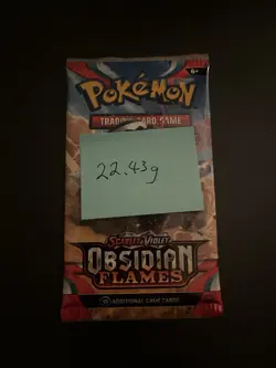 VERY HEAVY! 22.43Gram Obsidian Flames Pokemon TCG Factory Sealed Booster Pack!!! - Image 3