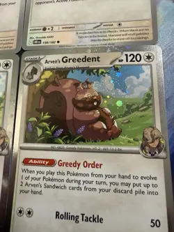 Pokemon Tcg Arven's Greedent(cosmos Holo Arvens Skwovet Lot Of 4 Destined Rivals - Image 2