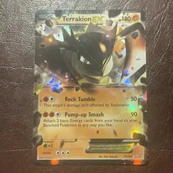 Terrakion EX 71/124 Dragons Exalted Holo 2012 Pokemon TCG - Image 1