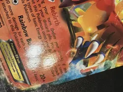 Ho-Oh EX 22/124 Pokemon Dragons Exalted Ultra Rare Holo Crease - Image 4