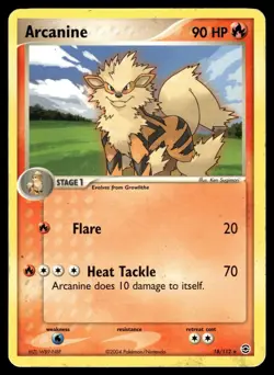 ARCANINE - 18/112 Rare FireRed & LeafGreen Pokemon MP - Image 1