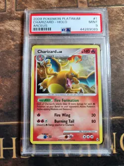 2009 Pokemon Platinum - Arceus Holo Charizard PSA 9 #1/99 - Image 1
