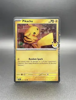 Pikachu 051 /162 Stamped 2026 Pokemon Day 30 Promo TCG With Coin - Image 1
