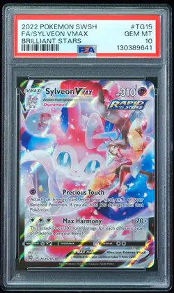 2022 Sylveon VMAX #TG15 Brilliant Stars PSA 10 Pokemon Card - Image 1