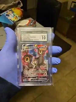 CGC Graded Pokemon Card 2022 SWSH Umbreon VMax Brilliant Stars Trainer Gallery - Image 1