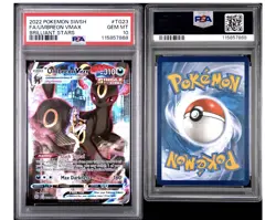 PSA 10 Umbreon VMAX TG23/TG30 Brilliant Stars FA Pokemon Card Trainer Gallery - Image 1