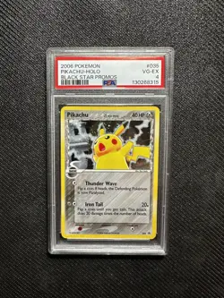 2006 Pokemon Delta Species Black Star Promo Pikachu 035 PSA 4 Holo Rare Card - Image 1