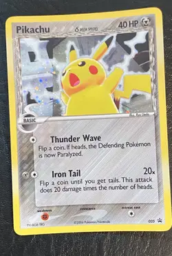 2006 Pokemon TCG Pikachu Delta Species Promo 035 Holo Black Star - Image 1