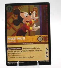Mickey Mouse Friendly Face | #13/204 | Super Rare | Cold Foil | Lorcana - Image 1