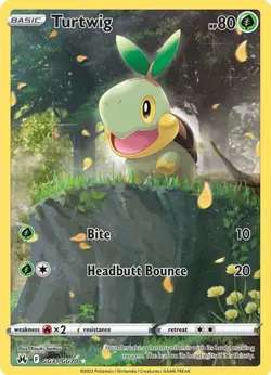 Turtwig GG31/GG70 NM Full Art Holo Rare Crown Zenith Pokemon Card English TCG - Image 1
