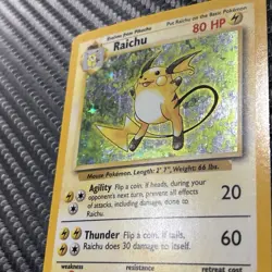 Pokemon TCG Raichu Base Set 14/102 Holo 1999-2000 Wizards - Image 2