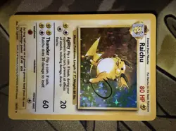 Pokemon TCG Raichu Base Set 14/102 Holo 1999-2000 Wizards Base Set Copyright... - Image 2